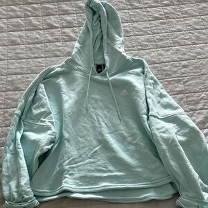 adidas Light Mint Pullover Hoodie with Logo